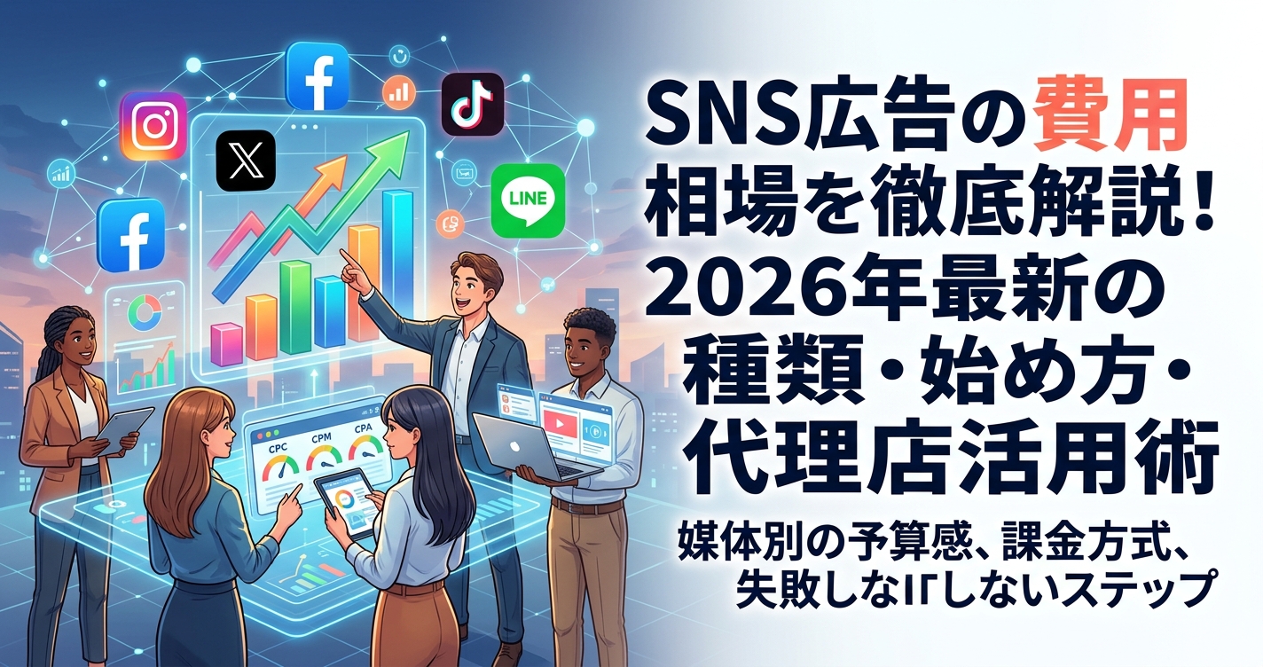SNS広告の費用相場を徹底解説!2026年最新の種類・始め方・代理店活用術