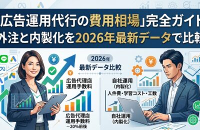 「広告運用代行の費用相場」完全ガイド|外注と内製化を2026年最新データで比較