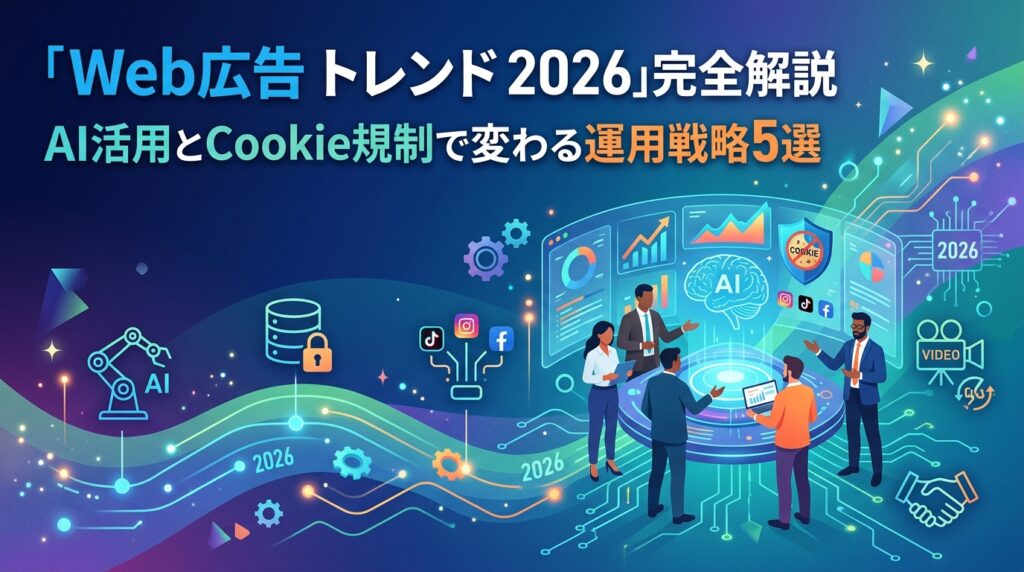 「Web広告 トレンド 2026」完全解説:AI活用とCookie規制で変わる運用戦略5選