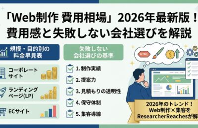 「Web制作 費用相場」2026年最新版!費用感と失敗しない会社選びを解説
