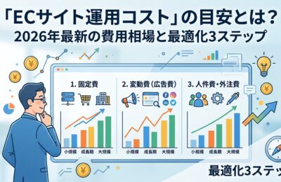 「ECサイト運用コスト」の目安とは?2026年最新の費用相場と最適化3ステップ