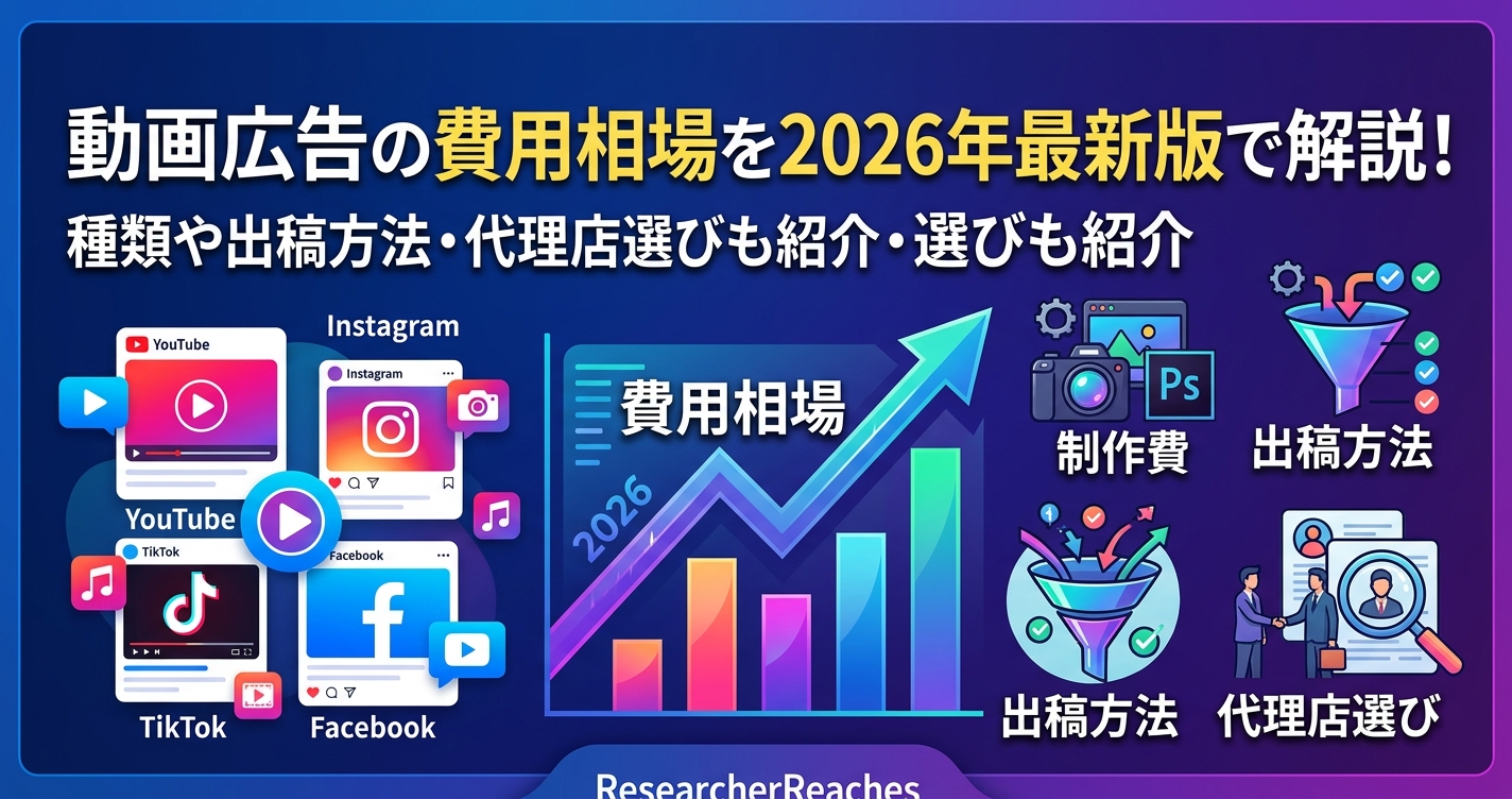 動画広告の費用相場を2026年最新版で解説!種類や出稿方法・代理店選びも紹介