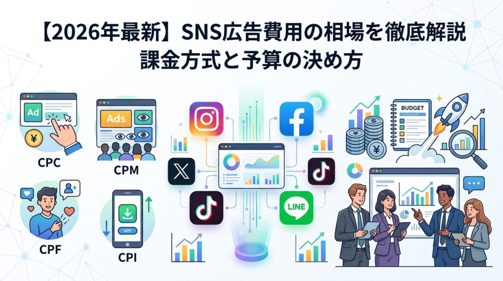 【2026年最新】SNS広告費用の相場を徹底解説|課金方式と予算の決め方
