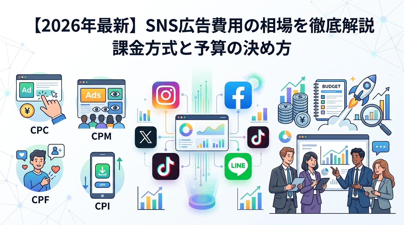 【2026年最新】SNS広告費用の相場を徹底解説|課金方式と予算の決め方