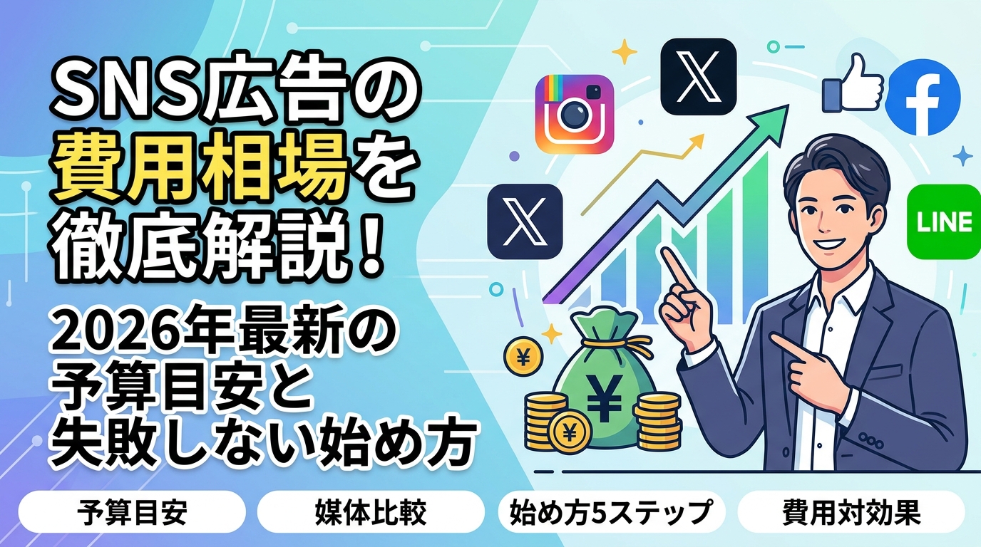 SNS広告の費用相場を徹底解説!2026年最新の予算目安と失敗しない始め方