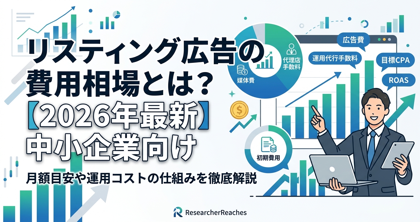 リスティング広告の費用相場とは?2026年最新データで徹底解説【中小企業向け】