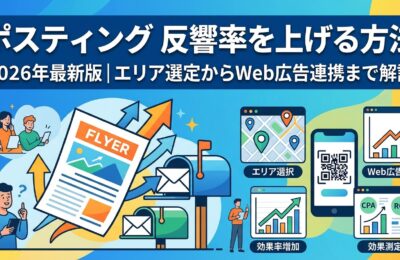 「ポスティング 反響率を上げる方法」2026年最新版|エリア選定からWeb広告連携まで解説