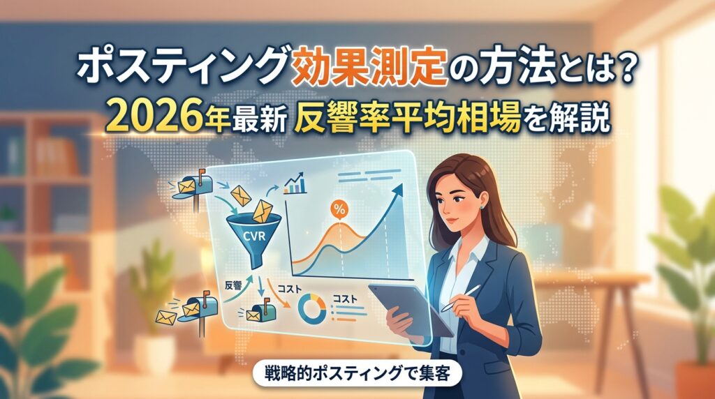 ポスティング効果測定の方法とは？2026年最新の反響率平均相場を解説