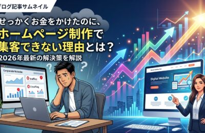 ホームページ制作で集客できない理由とは？2026年最新の解決策を解説