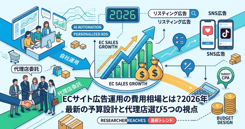 ECサイト広告運用の費用相場とは?2026年最新の予算設計と代理店選び5つの視点