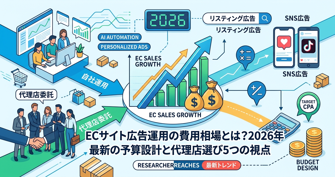 ECサイト広告運用の費用相場とは?2026年最新の予算設計と代理店選び5つの視点