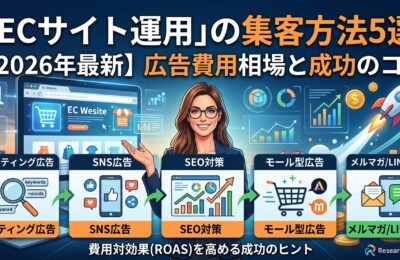「ECサイト運用」の集客方法5選【2026年最新】広告費用相場と成功のコツ