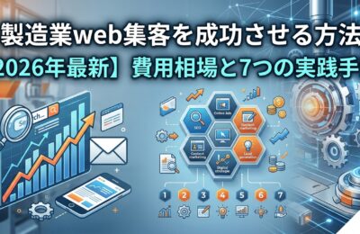 製造業web集客を成功させる方法【2026年最新】費用相場と7つの実践手法