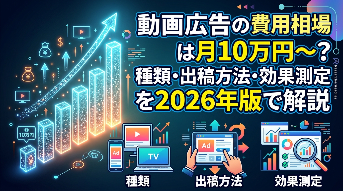 動画広告の費用相場は月10万円〜?種類・出稿方法・効果測定を2026年版で解説