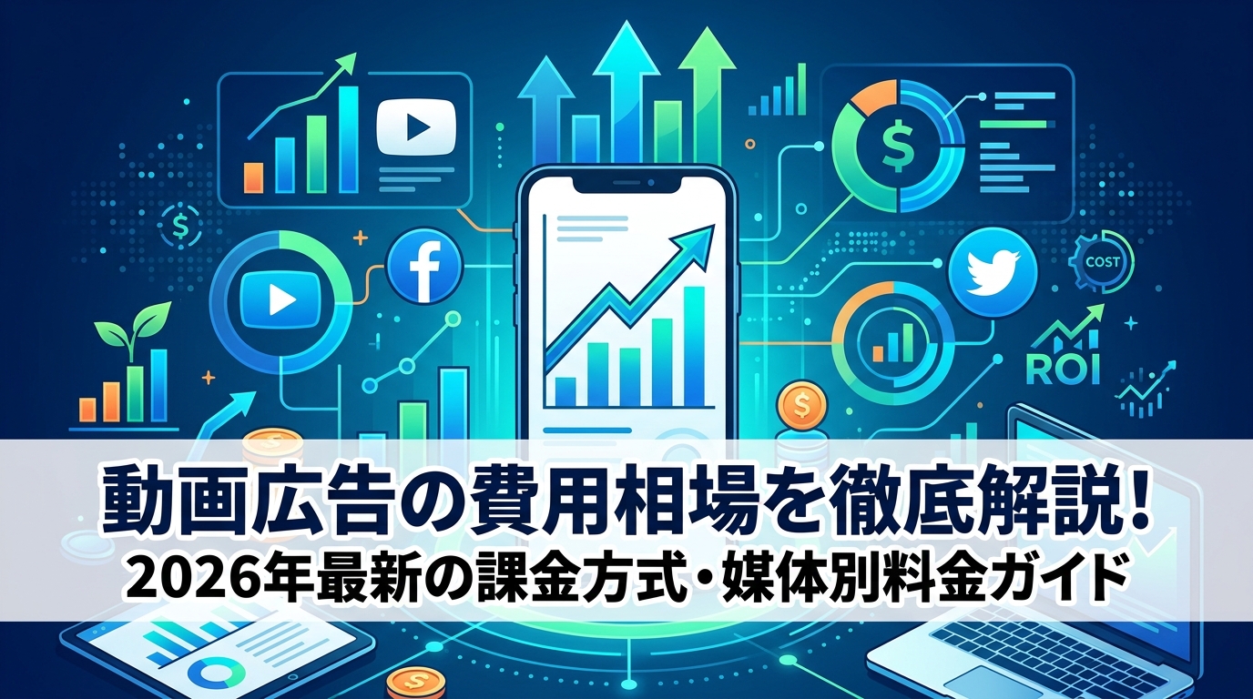 動画広告の費用相場を徹底解説!2026年最新の課金方式・媒体別料金ガイド