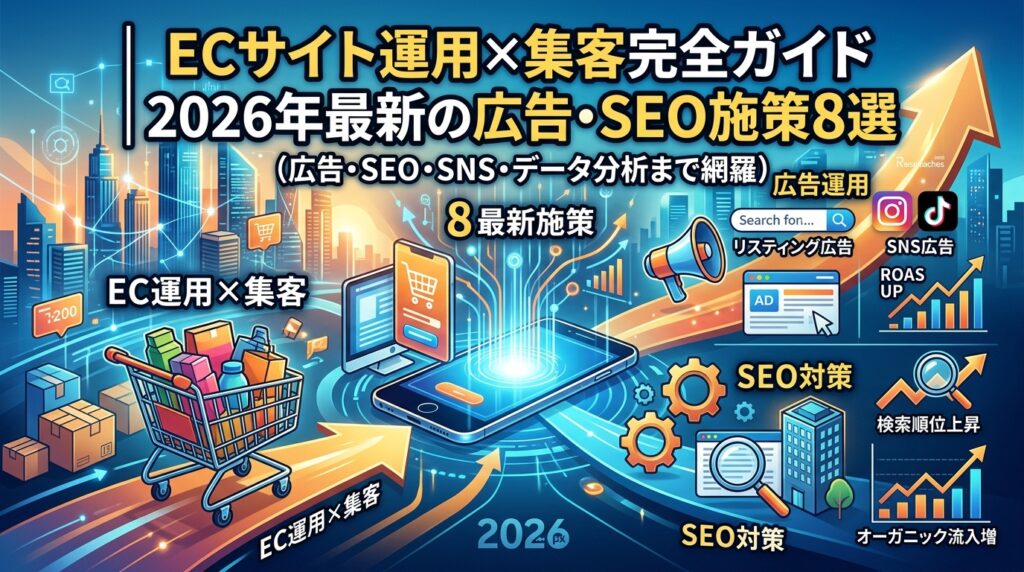 ECサイト運用×集客完全ガイド|2026年最新の広告・SEO施策8選
