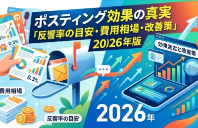 ポスティング効果の真実「反響率の目安・費用相場・改善策」2026年版