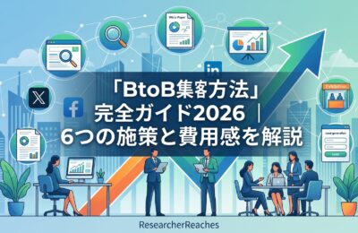 「BtoB集客 方法」完全ガイド2026｜6つの施策と費用感を解説