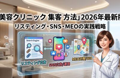 「美容クリニック 集客 方法」2026年最新版:リスティング・SNS・MEOの実践戦略