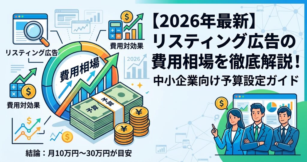 【2026年最新】リスティング広告の費用相場を徹底解説!中小企業向け予算設定ガイド