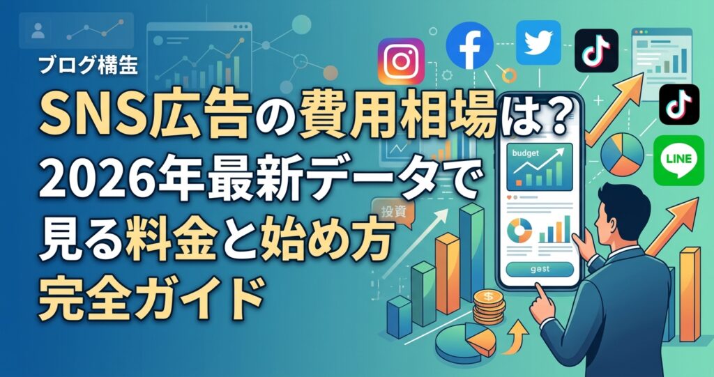 SNS広告の費用相場は？2026年最新データで見る料金と始め方完全ガイド