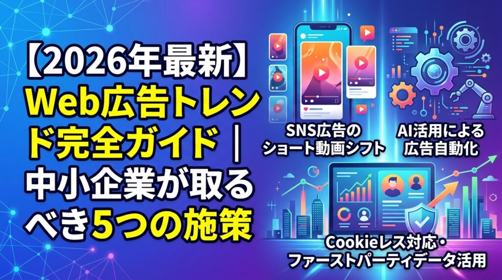 【2026年最新】Web広告トレンド完全ガイド|中小企業が取るべき5つの施策