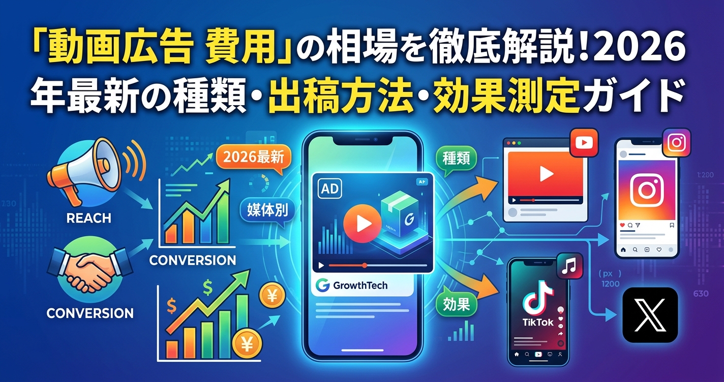 「動画広告 費用」の相場を徹底解説!2026年最新の種類・出稿方法・効果測定ガイド