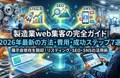 製造業web集客の完全ガイド|2026年最新の方法・費用・成功ステップ7選