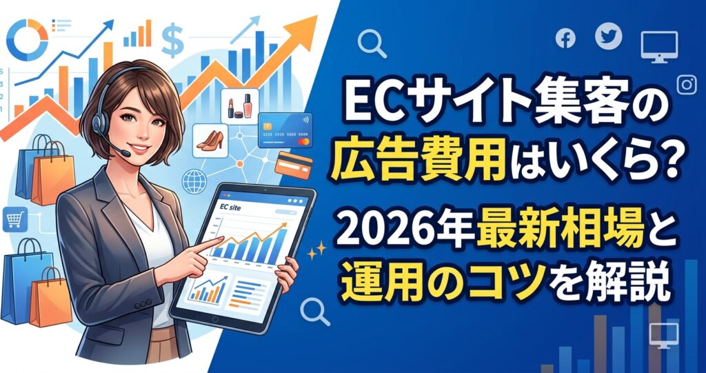 ECサイト集客の広告費用はいくら?2026年最新の相場と運用のコツを解説