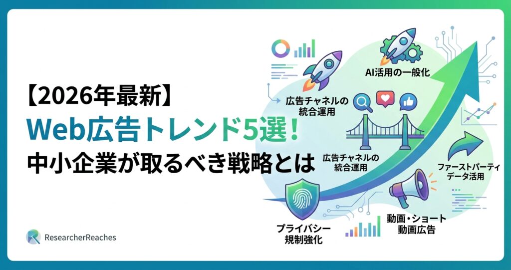 【2026年最新】Web広告トレンド5選!中小企業が取るべき戦略とは
