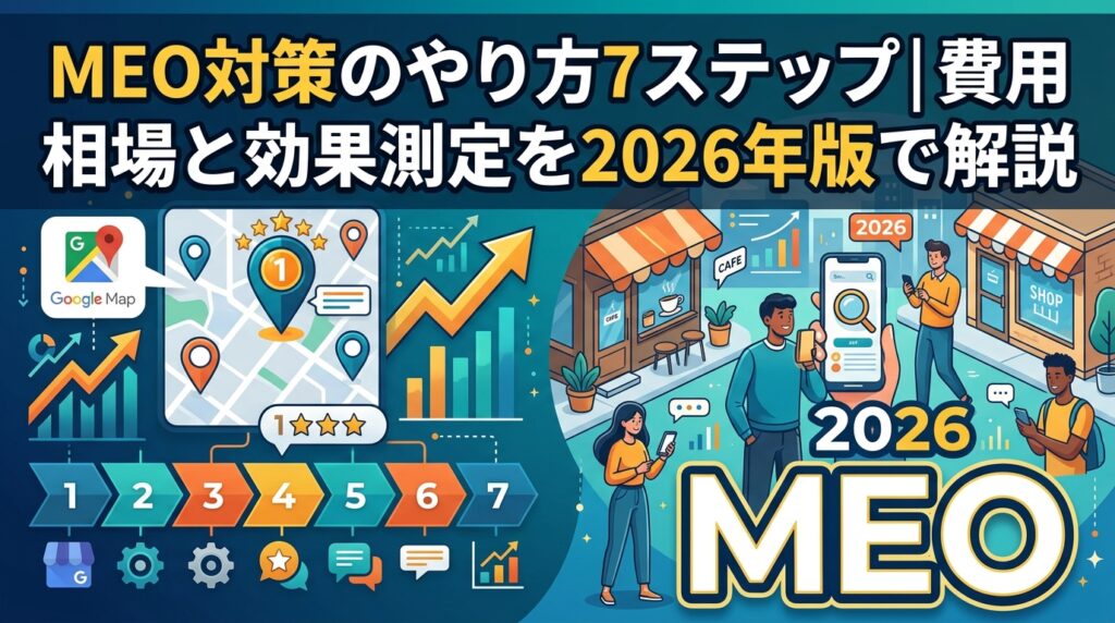 MEO対策のやり方7ステップ|費用相場と効果測定を2026年版で解説