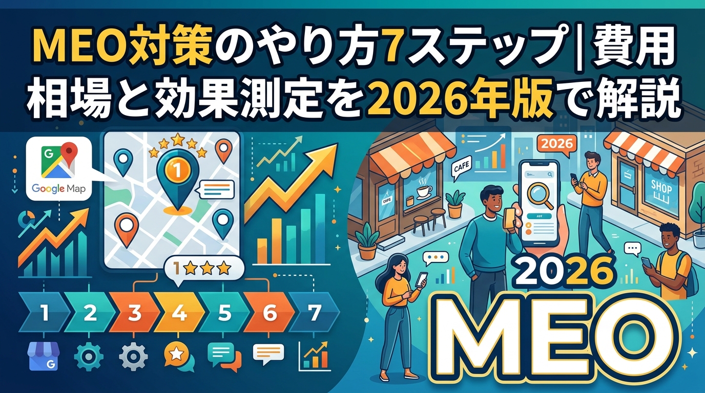 MEO対策のやり方7ステップ|費用相場と効果測定を2026年版で解説