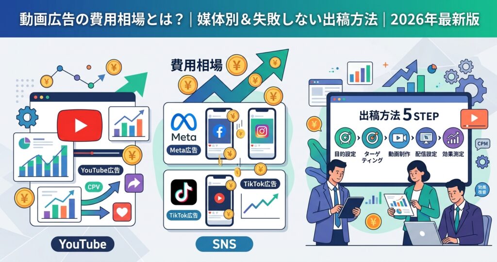 動画広告の費用相場とは?2026年最新版|媒体別費用と失敗しない出稿方法