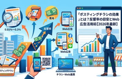 「ポスティングチラシの効果」とは?反響率の目安とWeb広告活用術【2026年最新】