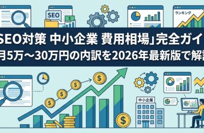 「SEO対策 中小企業 費用相場」完全ガイド|月5万〜30万円の内訳を2026年最新版で解説