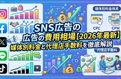 SNS広告の費用相場【2026年最新】媒体別料金と代理店手数料を徹底解説