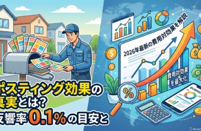 ポスティング効果の真実とは?反響率0.1%の目安と2026年最新の費用対効果を解説
