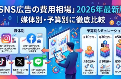 「SNS広告の費用相場」2026年最新版｜媒体別・予算別に徹底比較