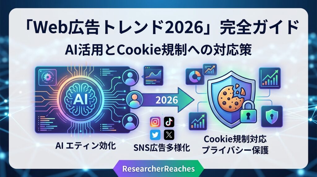 「Web広告トレンド2026」完全ガイド|AI活用とCookie規制への対応策