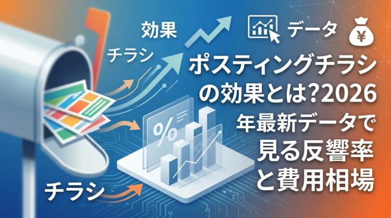ポスティングチラシの効果とは?2026年最新データで見る反響率と費用相場