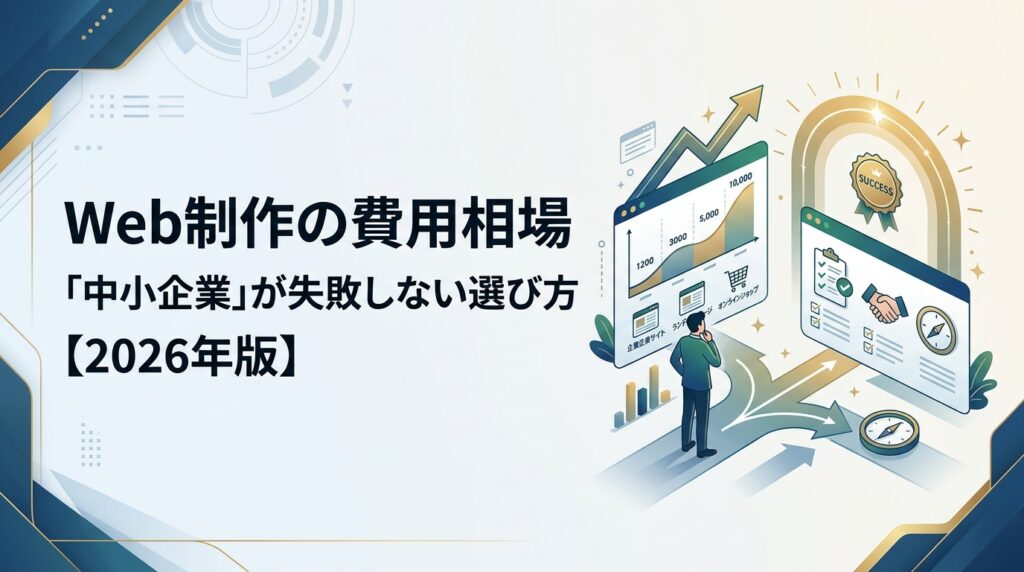 Web制作の費用相場「中小企業」が失敗しない選び方【2026年版】