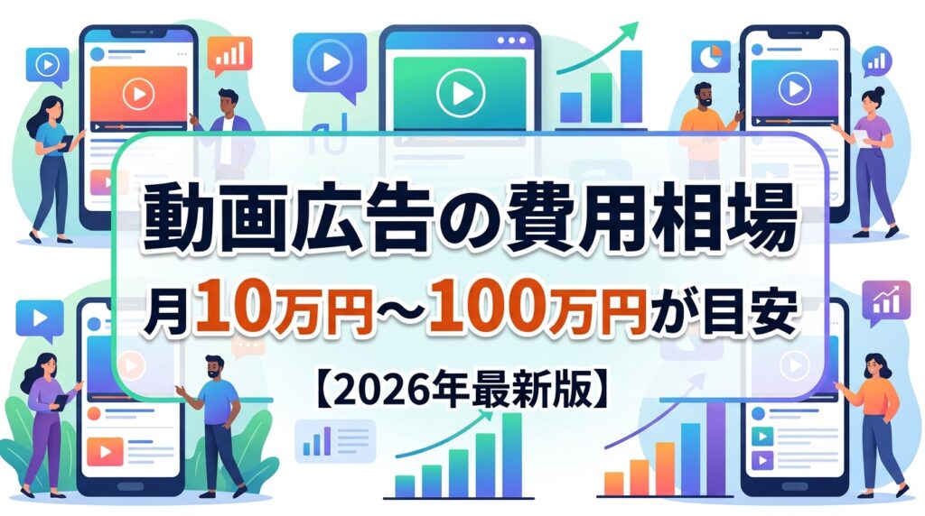 動画広告の費用相場は月10万円〜100万円が目安|2026年最新版