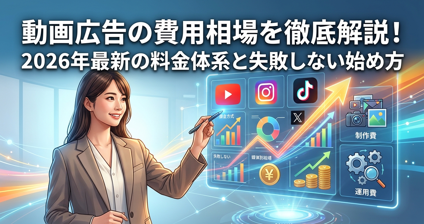 動画広告の費用相場を徹底解説!2026年最新の料金体系と失敗しない始め方
