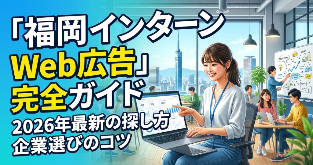 「福岡 インターン Web広告」完全ガイド|2026年最新の探し方と企業選びのコツ