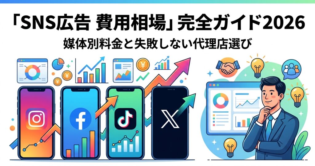 「SNS広告 費用相場」完全ガイド2026|媒体別料金と失敗しない代理店選び