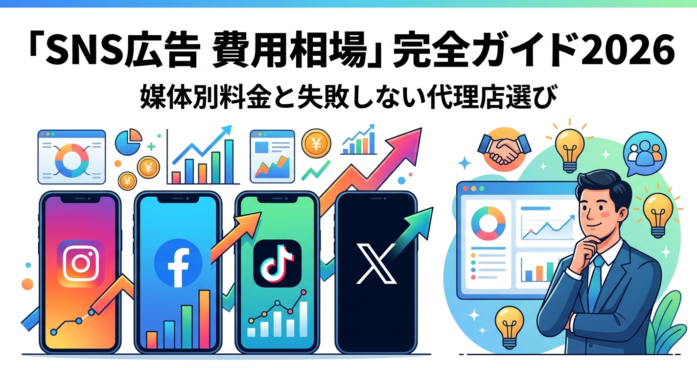 「SNS広告 費用相場」完全ガイド2026|媒体別料金と失敗しない代理店選び