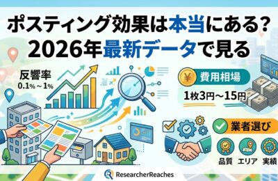 ポスティング効果は本当にある?2026年最新データで見る反響率・費用相場・業者選び