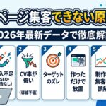 ホームページ集客できない原因5選!2026年最新データで徹底解説