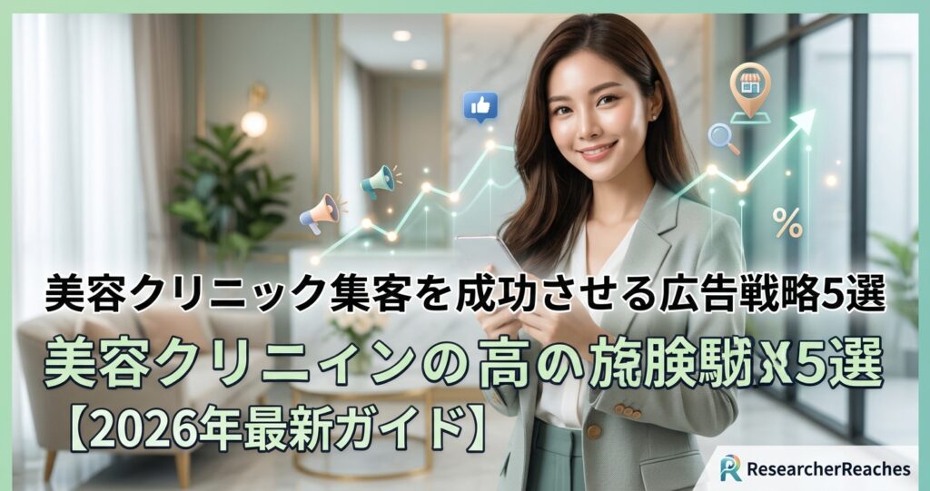 美容クリニック集客を成功させる広告戦略5選【2026年最新ガイド】