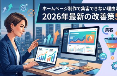 ホームページ制作で集客できない理由とは?2026年最新の改善策5選